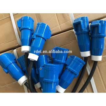 16A AC 440V 3 Phase 4 Wire 3P4W Cable Connector Industrial Socket Plug